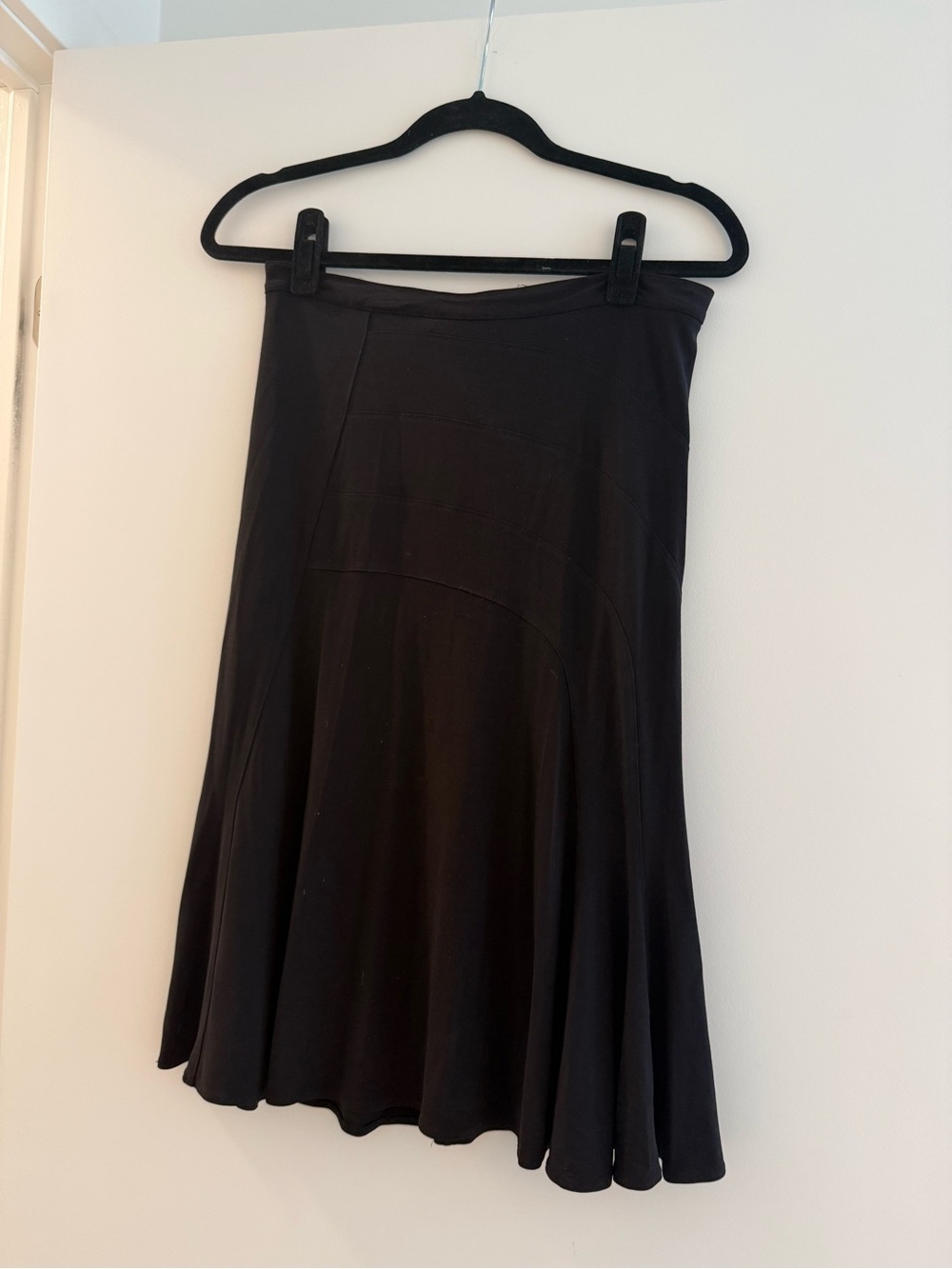 Club Monaco Black A-Line Flared Skirt